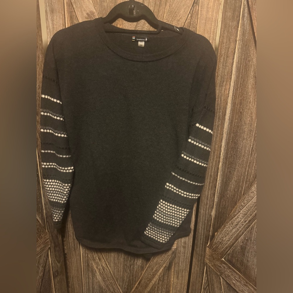 Smartwool Black and White Striped Women's Sweater